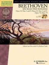 Six Selected Sonatas piano sheet music cover